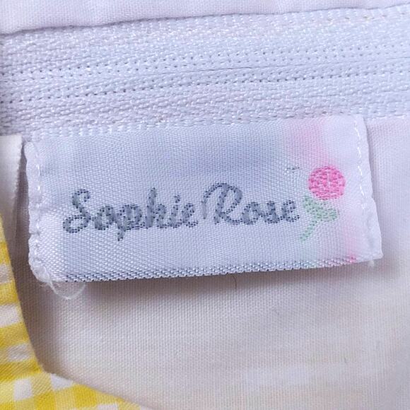 Sophie Rose Yellow and White Checkered Summer Dress18mo - Picture 4 of 8